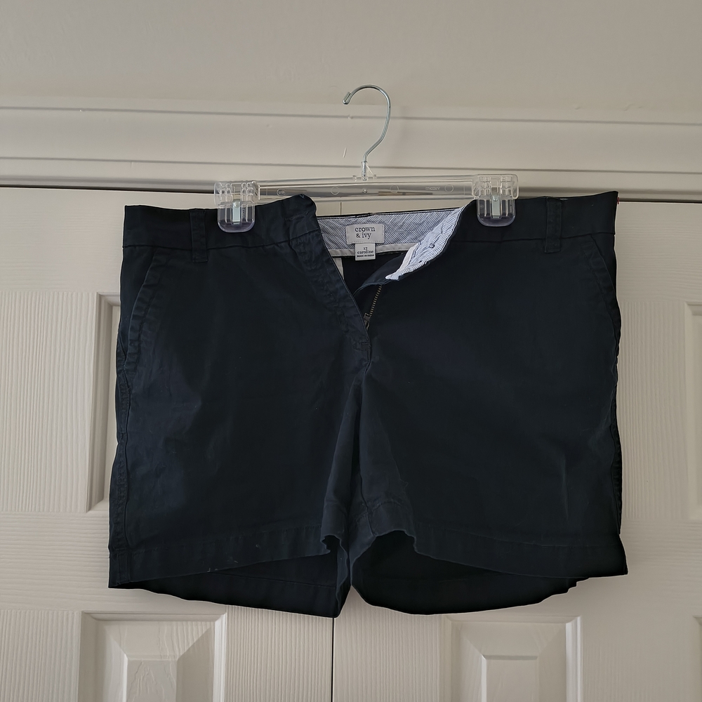 Crown & Ivy Navy Women's Bermudas